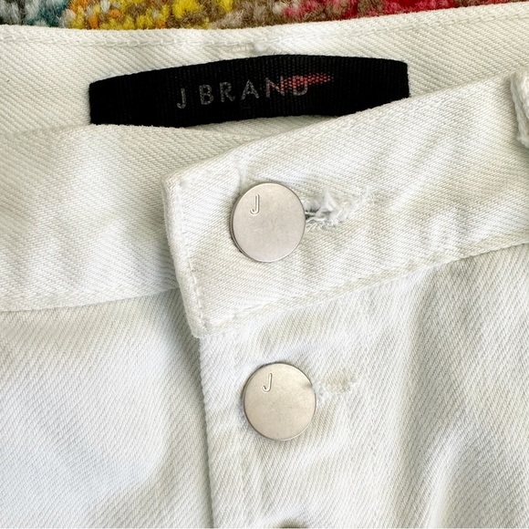 J Brand HYDROSPHERE Heather Destruct High-Rise Slim Straight Leg Jean - Picture 7 of 15